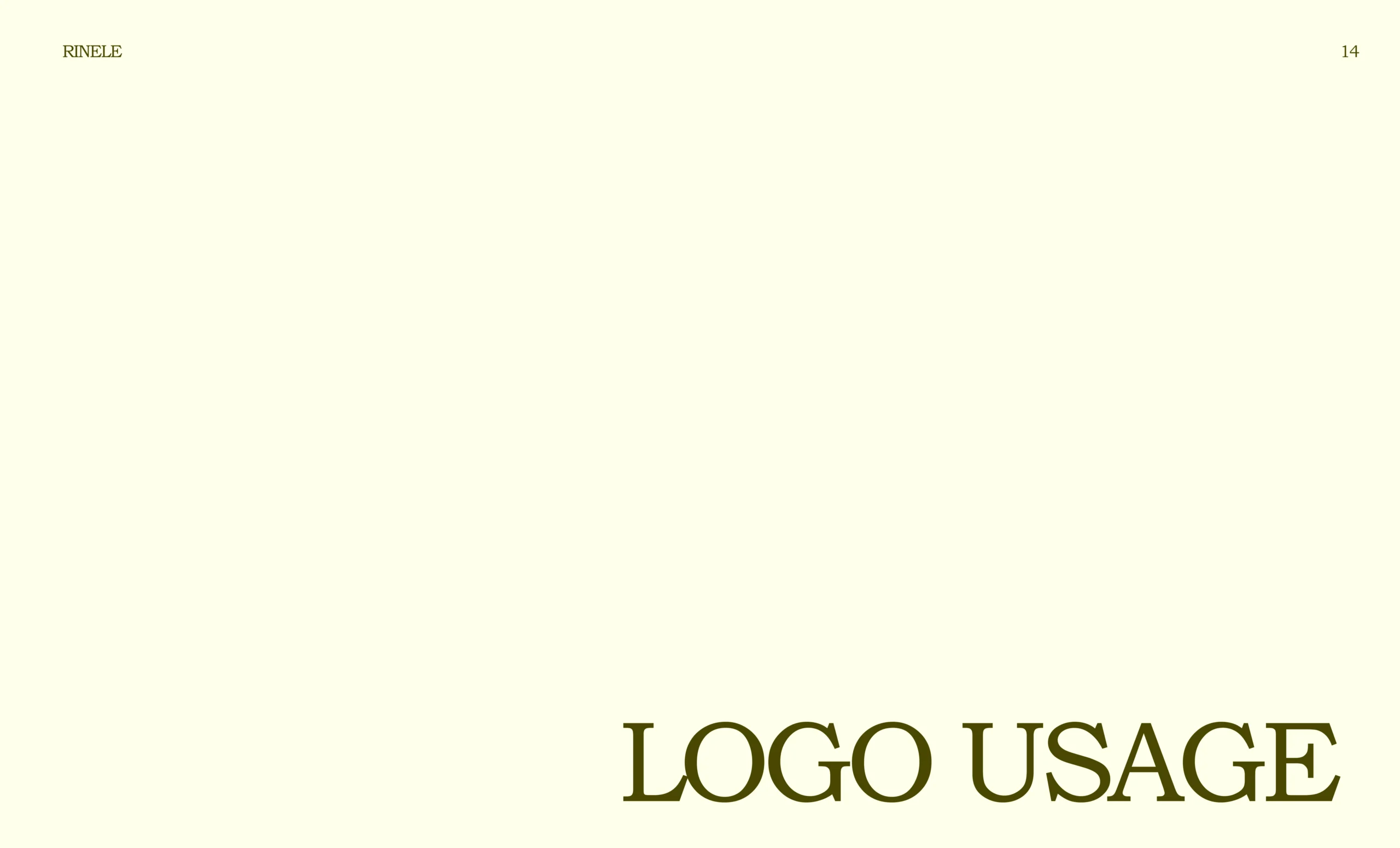 Rinele Brand Identity and Brand Strategy