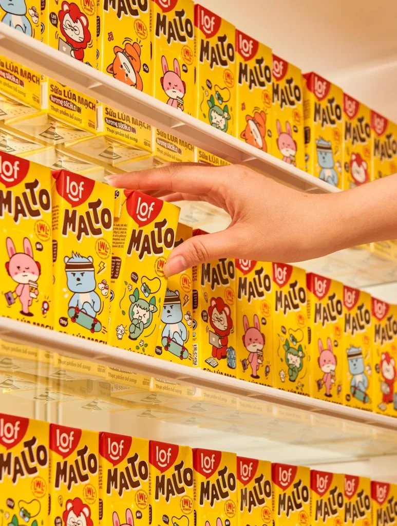 Brand Crowded category shelf