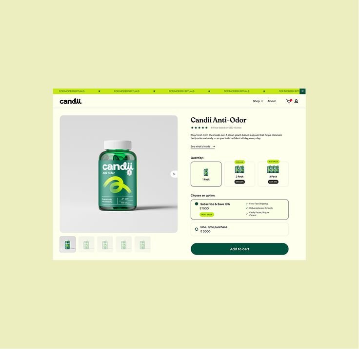 Brand Ecommerce search results with many products