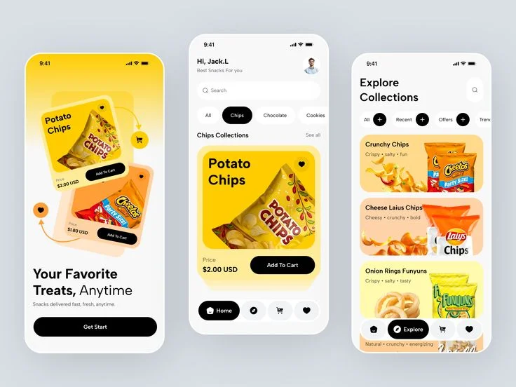 Crowded quick-commerce product grid
